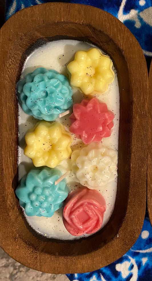 Wooden Lily Stargazer Soy Wax Candle
