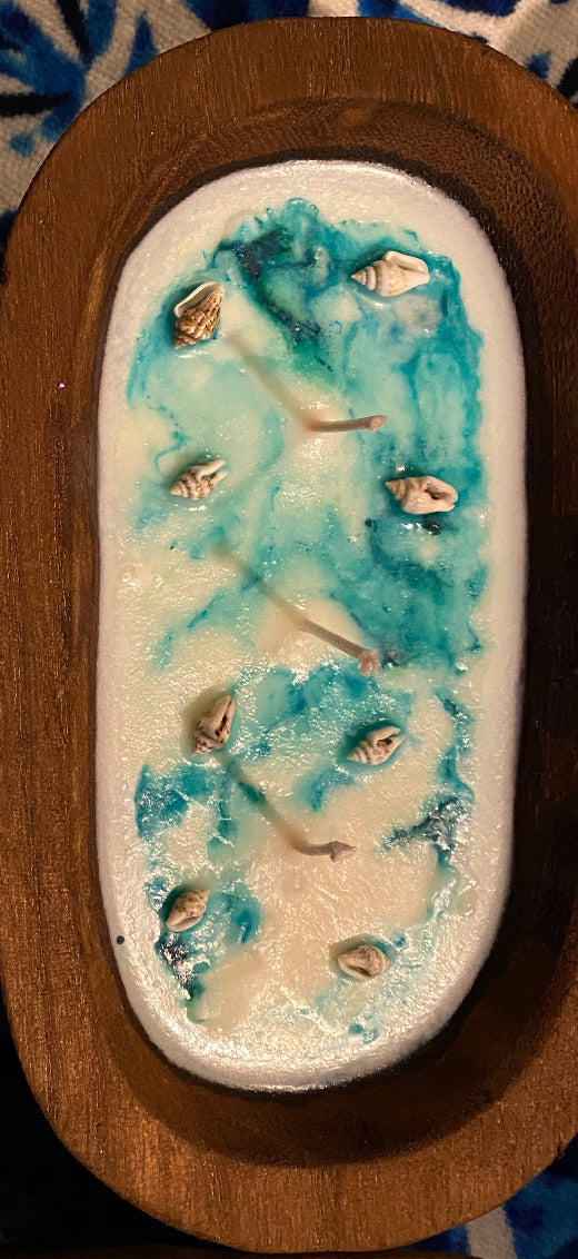Wooden Ocean Wave Soy Wax Candle